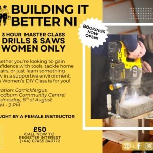 advertising Carrickferguson diy clase drills and saws 6th of august