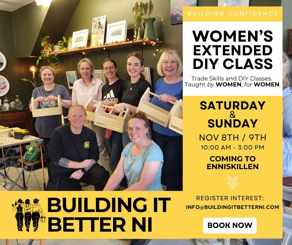 Advertising Enniskillen DIY course for women