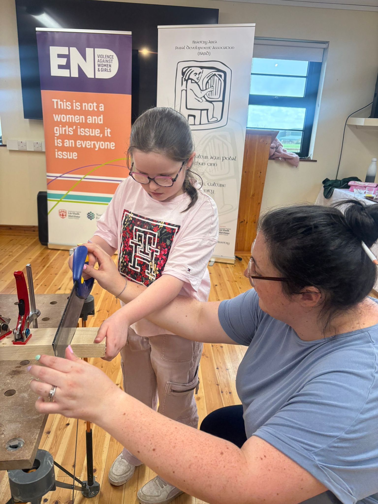 Young people taking part in a Building It Better NI community skills programme